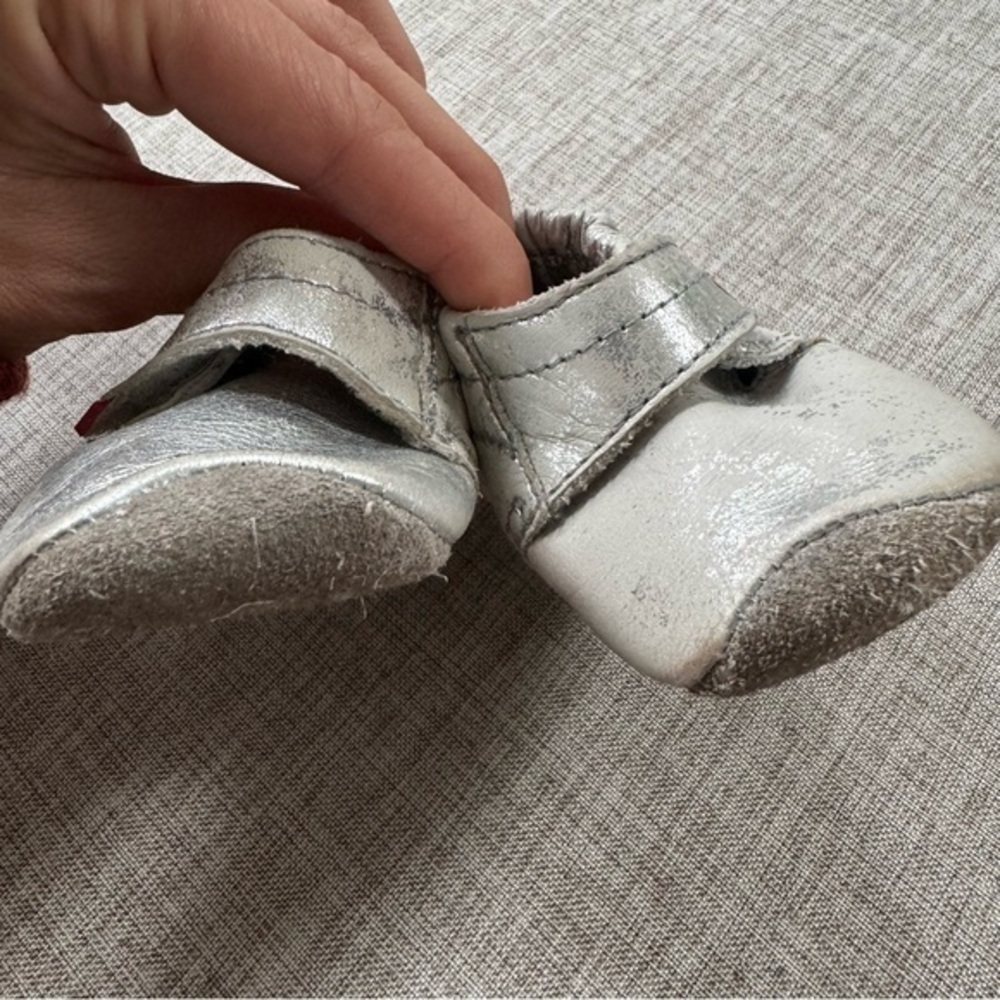KEEN Silver and pink Leather booties for girls infant baby crawler 12 Months - Picture 5 of 8